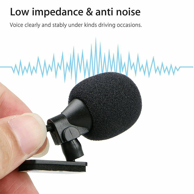 ZJ015MR Stereo 2.5mm Straight Plug Car Navigation DVD External Paste Microphone, Length: 3m, Stereo 2.5mm Straight