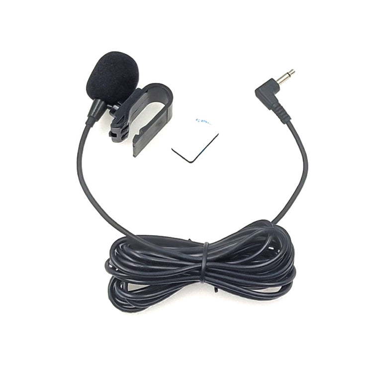 ZJ025MR Stick-on Clip-on Lavalier Mono Microphone for Car GPS / Bluetooth Enabled Audio DVD External Mic, Cable Length: 3m, 90 Degree Elbow 2.5mm Jack, Elbow 2.5mm Jack Mono – Bluetooth, Data Transmission Elbow 2.5mm Jack Mono