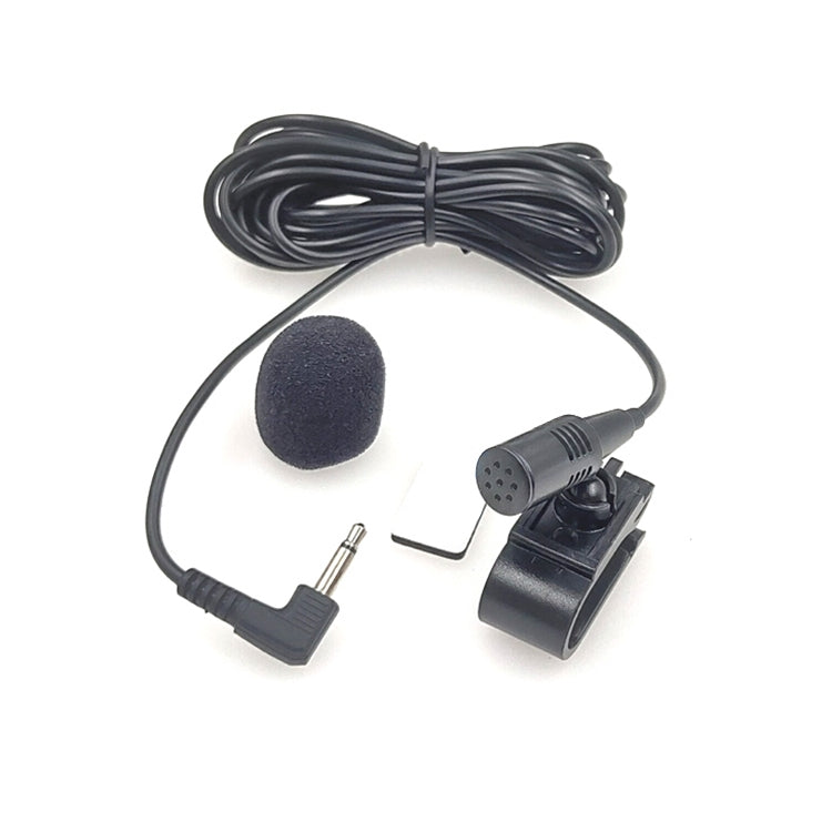 ZJ025MR Stick-on Clip-on Lavalier Mono Microphone for Car GPS / Bluetooth Enabled Audio DVD External Mic, Cable Length: 3m, 90 Degree Elbow 3.5mm Jack, Elbow 3.5mm Jack Mono – Bluetooth, Data Transmission