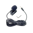 ZJ025MR Stick-on Clip-on Lavalier 2.5mm Jack Mono Microphone for Car GPS / Bluetooth Enabled Audio DVD External Mic, Cable Length: 3m, 2.5mm Jack Mono 2.5mm Jack Mono