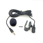 ZJ025MR Stick-on Clip-on Lavalier 2.5mm Jack Mono Microphone for Car GPS / Bluetooth Enabled Audio DVD External Mic, Cable Length: 3m, 2.5mm Jack Mono