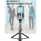 L03 Aluminum Alloy Foldable Bluetooth Tripod Selfie Stick, L03 Black – Bluetooth, Aluminum Alloy