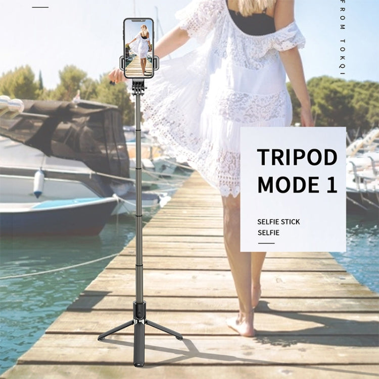 L03 Aluminum Alloy Foldable Bluetooth Tripod Selfie Stick, L03 Black – Bluetooth, Aluminum Alloy