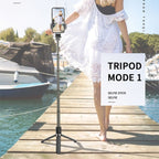 L03 Aluminum Alloy Foldable Bluetooth Tripod Selfie Stick, L03 Black – Bluetooth, Aluminum Alloy