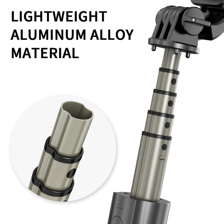 L03 Aluminum Alloy Foldable Bluetooth Tripod Selfie Stick, L03 Black – Bluetooth, Aluminum Alloy