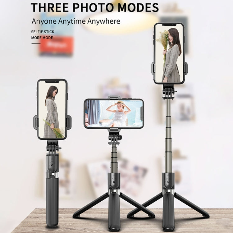 L03 Aluminum Alloy Foldable Bluetooth Tripod Selfie Stick, L03 Black – Bluetooth, Aluminum Alloy
