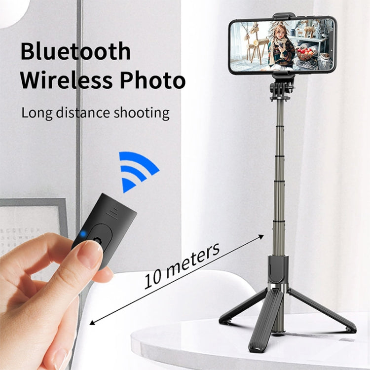 L03 Aluminum Alloy Foldable Bluetooth Tripod Selfie Stick, L03 Black – Bluetooth, Aluminum Alloy