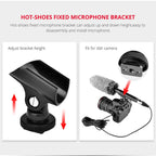 YELANGU YLG9933A MIC07 Professional Interview Condenser Video Shotgun Microphone with 6.5mm Audio Adapter & 3.5mm RXL Audio Cable