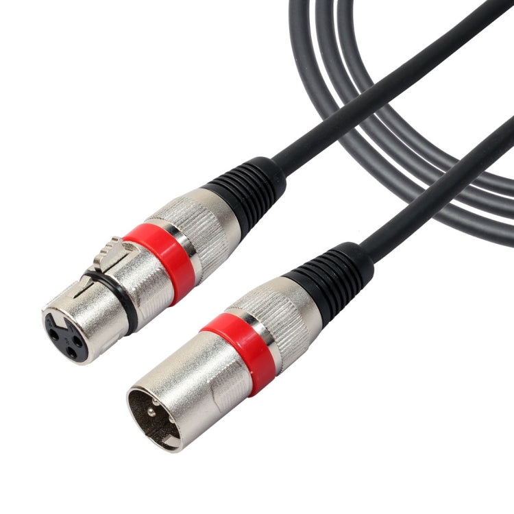 3m 3-Pin XLR Male to XLR Female MIC Shielded Cable Microphone Audio Cord, Length: 3m (Red) Length: 3m (Red)