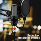 1m 3-Pin XLR Male to XLR Female MIC Shielded Cable Microphone Audio Cord, Length: 1m (Red)