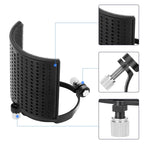 TEYUN PS-4x3 Condenser Microphone U-shaped Blowout Cover Desktop Bracket Audio Accessory Clip, PS-4