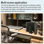 H-3 Microphone Soundproof Cover Wind Screen Noise Reduction Bracket, H-3 – Durable Build, Easy to Use