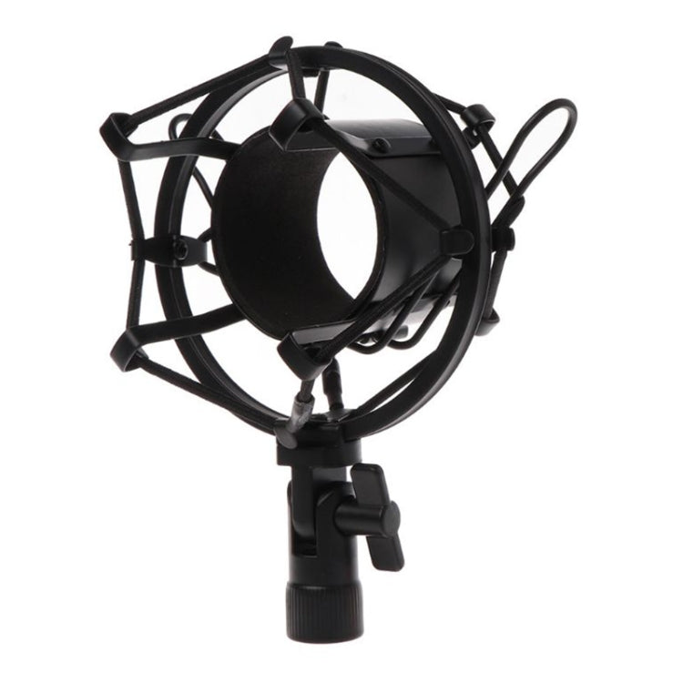 Condenser Microphone 50mm Metal Shockproof Mount Holder, 50mm 50mm Black