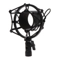 Condenser Microphone 50mm Metal Shockproof Mount Holder, 50mm 50mm Black
