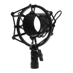 Condenser Microphone 50mm Metal Shockproof Mount Holder, 50mm 50mm Black
