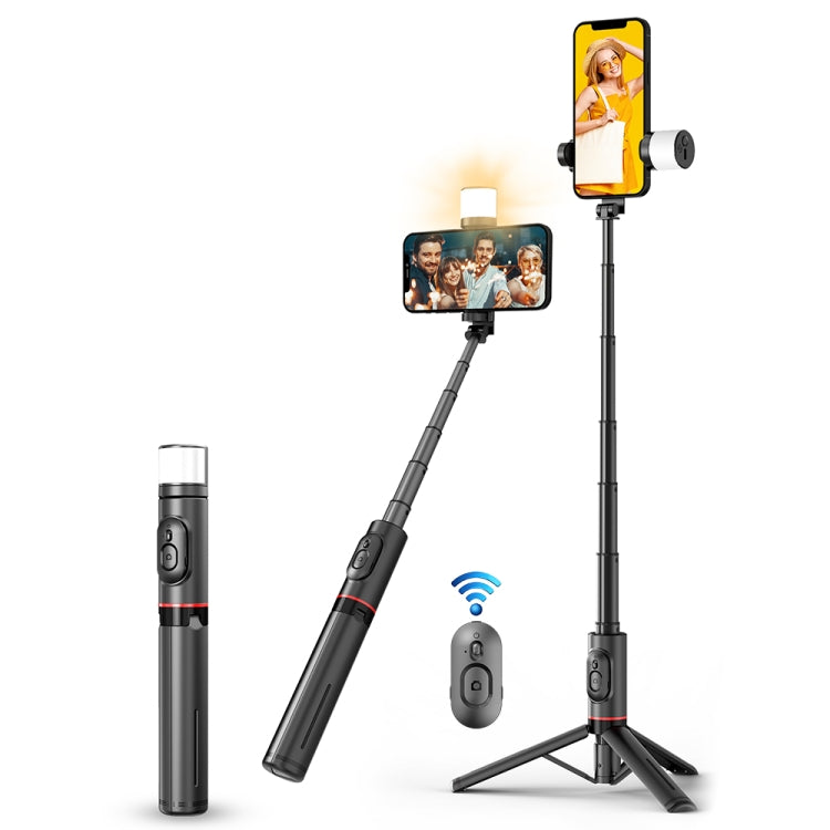 Q12s Bluetooth Remote Control Rotatable Fill Light Tripod Selfie Stick, Q12s Q12s