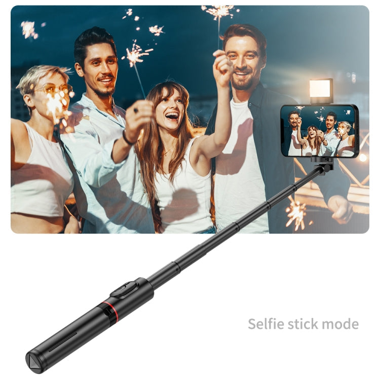 Q12s Bluetooth Remote Control Rotatable Fill Light Tripod Selfie Stick, Q12s – Bluetooth, Aluminum Alloy