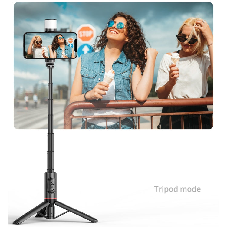 Q12s Bluetooth Remote Control Rotatable Fill Light Tripod Selfie Stick, Q12s – Bluetooth, Aluminum Alloy