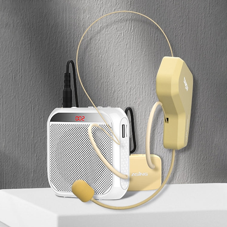 ASiNG WM03 2.4G Wireless Microphone Headset Microphone Bluetooth Speaker Kit, WM03 Black, WM03 White – Bluetooth WM03 White White