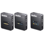 Godox MoveLink II M2 Wireless Lavalier Microphone System with 2 Transmitters and 1 Receiver for DSLR Cameras and Camcorders, MoveLink II M2 MoveLink II M2 Black
