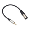 TC210KM173 3.5mm Male to XLR Male Audio Cable, Length: 0.3m, 3.5mm Male to XLR Male 3.5mm Male to XLR Male