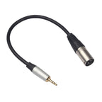 TC210KM173 3.5mm Male to XLR Male Audio Cable, Length: 0.3m, 3.5mm Male to XLR Male 3.5mm Male to XLR Male