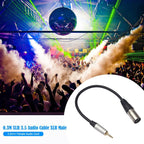 TC210KM173 3.5mm Male to XLR Male Audio Cable, Length: 0.3m, 3.5mm Male to XLR Male