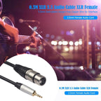 TC210KF183 3.5mm Male to XLR Female Audio Cable, Length: 0.3m, 3.5mm Male to XLR Female – Durable Build, Easy to Use