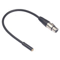 TC227K18-03 3.5mm Female to XLR Female Audio Cable, Length: 0.3m, 3.5mm Female to XLR Female 3.5mm Female to XLR Female