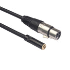 TC227K18-03 3.5mm Female to XLR Female Audio Cable, Length: 0.3m, 3.5mm Female to XLR Female