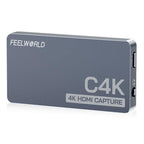 FEEWORLD C4K Video Capture 4K HDMI 60Hz In and Out USB-C Plug and Play for Streaming Gaming Video Conference Default Title