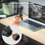 Yanmai T1 360-degree Free Rotation Cardioid Pointing Condenser Gaming Microphone with RGB Colorful Lighting & Pluggable USB-C / Type-C Cable, Cable Length: 1.7m, T1