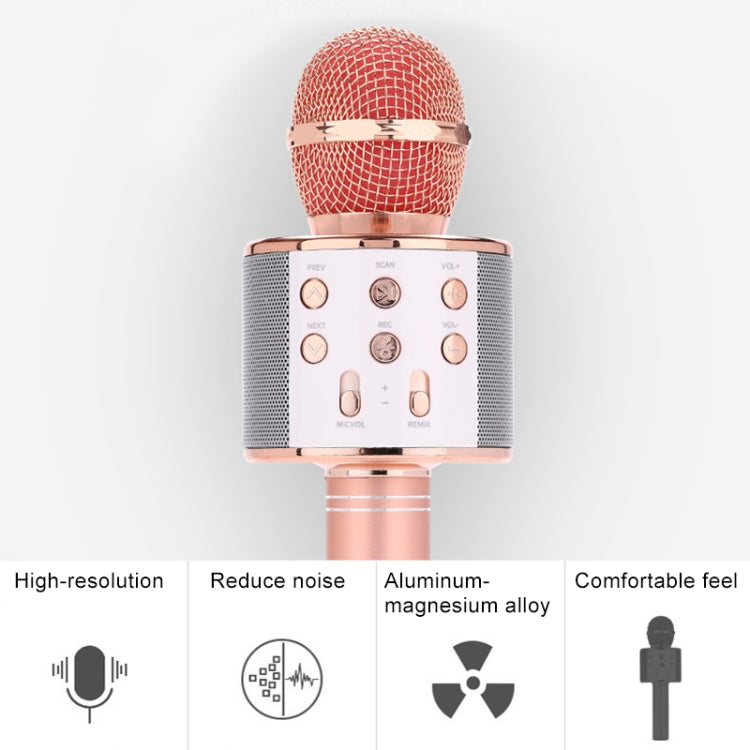 for Notebook, PC, Speaker, Headphone, iPad, iPhone, Galaxy, Huawei, Xiaomi, LG, HTC and Other Smart Phones, WS-858 (Gold), WS-858 (Blue), WS-858 (Rose Gold), WS-858 (Silver), WS-858 (Black), WS-858 (Pink) – Bluetooth