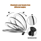 MANTOO RL-18 II 100-240V 55W 18 inch Two-color Dimmable Ring Fill Light with Tripod, 18 inch