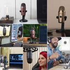 Logitech Blue Yeti Nano Condenser Digital USB Live Broadcast Microphone, Blue Yeti Nano – Durable Build, Easy to Use