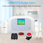 DY-GSM50A 8 in 1 Kit 315MHz / 433MHz Wireless GSM/PSTN Intelligent Anti-Burglar Alarm System, Touch Panel LCD Screen, DY-GSM50A