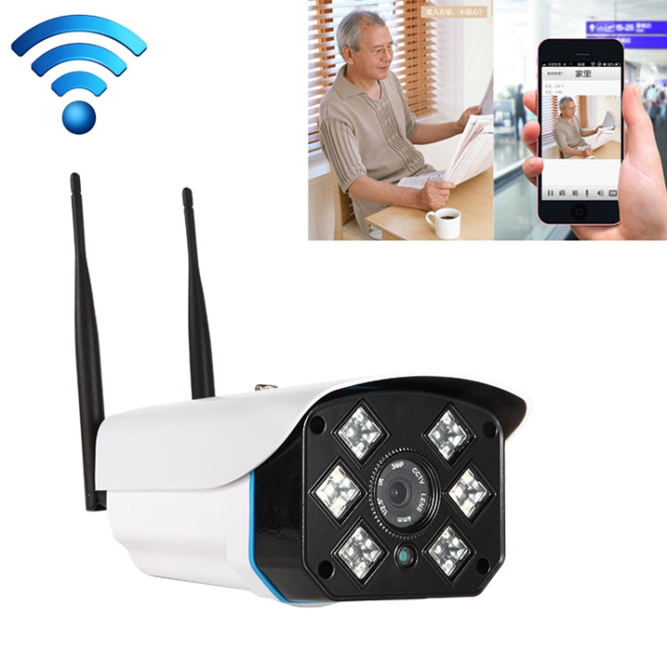 J-06 Indoor and Outdoor 1.0MP Wireless Wifi IP IR Camera, Support Infrared Night Vision / Motion Detection / TF Card (64GB Max), IR Distance: 50m, J-06 J-06