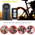 KS-SF22R IP55 Waterproof Wireless 113dB Vibration Burglar Sensor Alarm with Remote Control for Vehicle / Bicycle / Electric Bicycle, KS-SF22R