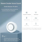 Original Xiaomi Honeywell Smart Fire Alarm Smoke Detector Alarm, Work with Xiaomi Multimode Smart Home Gateway 2 (CA1001) Mihome APP Control, APP Control