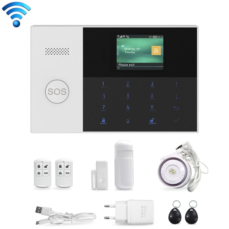 PG-105-GSM GSM/GPRS + WiFi Intelligent Alarm System with Touch Keypad & LCD Screen & RFID Function, EU Version, PG-105-GSM(EU Version) PG-105-GSM(EU Version)