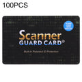 100 PCS Scanner Guard Card RFID Blocking Card, Built-in Patented ID Protection, 100 PCS 100 PCS