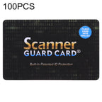 100 PCS Scanner Guard Card RFID Blocking Card, Built-in Patented ID Protection, 100 PCS 100 PCS