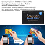 100 PCS Scanner Guard Card RFID Blocking Card, Built-in Patented ID Protection, 100 PCS