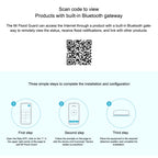 Original Xiaomi Wireless Bluetooth Flood Guard Intelligently Detects Water Leakage Xiaoai Speaker Linkage App to Remotely Remind Smart Home, need to be used with CA1001