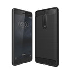For Nokia 5 Brushed Carbon Fiber Texture Shockproof TPU Protective Cover Case, Nokia 5 – Shockproof, TPU