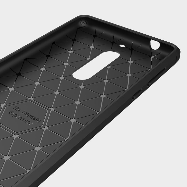 For Nokia 5 Brushed Carbon Fiber Texture Shockproof TPU Protective Cover Case, Nokia 5 – Shockproof, TPU
