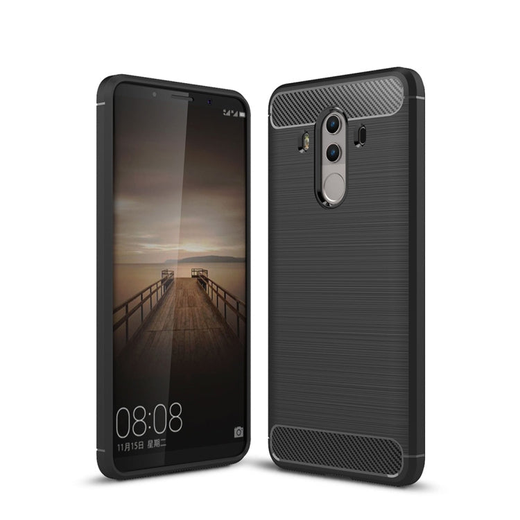 For Huawei Mate 10 Pro Brushed Texture Carbon Fiber Shockproof TPU Rugged Armor Protective Case – Shockproof, TPU, For Mate 10 Pro, For Huawei Mate 10 Pro