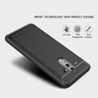 For Huawei Mate 10 Pro Brushed Texture Carbon Fiber Shockproof TPU Rugged Armor Protective Case – Shockproof, TPU, For Mate 10 Pro, For Huawei Mate 10 Pro