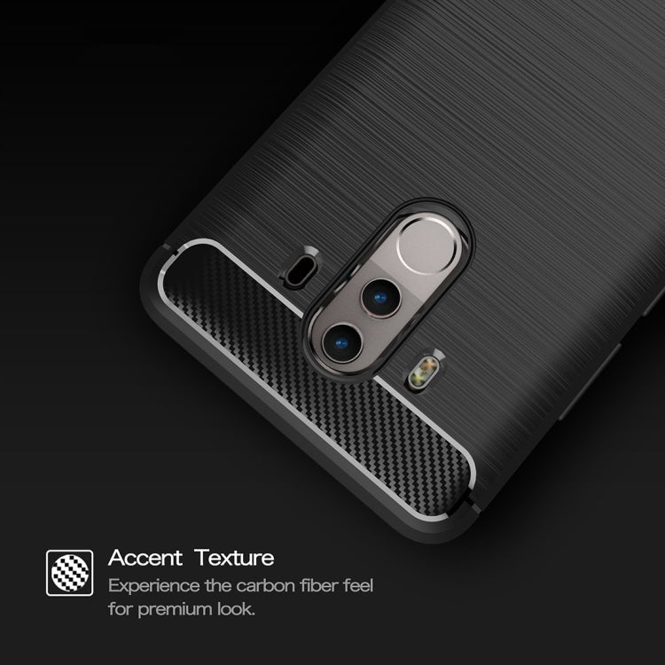 For Huawei Mate 10 Pro Brushed Texture Carbon Fiber Shockproof TPU Rugged Armor Protective Case – Shockproof, TPU, For Mate 10 Pro, For Huawei Mate 10 Pro