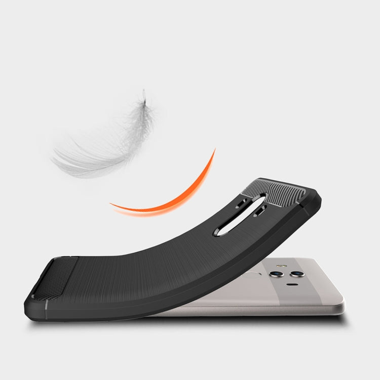 For Huawei Mate 10 Pro Brushed Texture Carbon Fiber Shockproof TPU Rugged Armor Protective Case – Shockproof, TPU, For Mate 10 Pro, For Huawei Mate 10 Pro